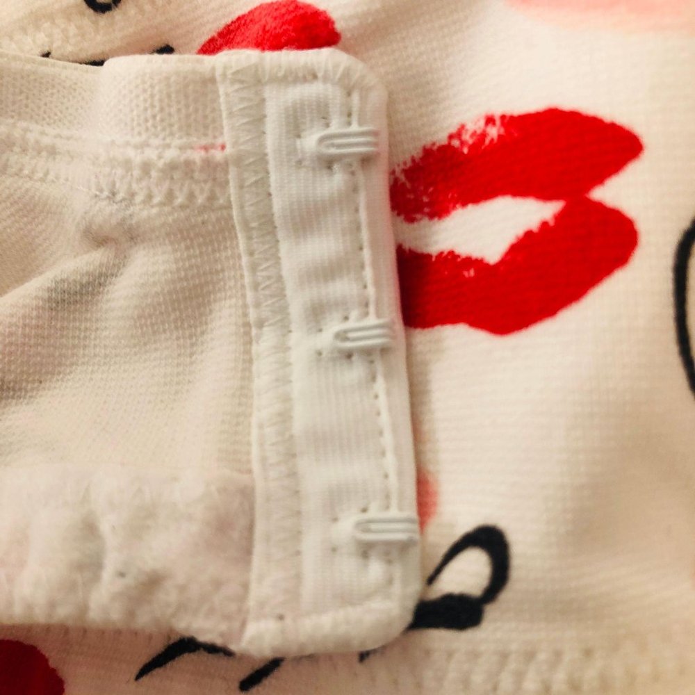 Cacique Lane Bryant Lipstick Print Bra Womens 42D - Picture 7 of 7